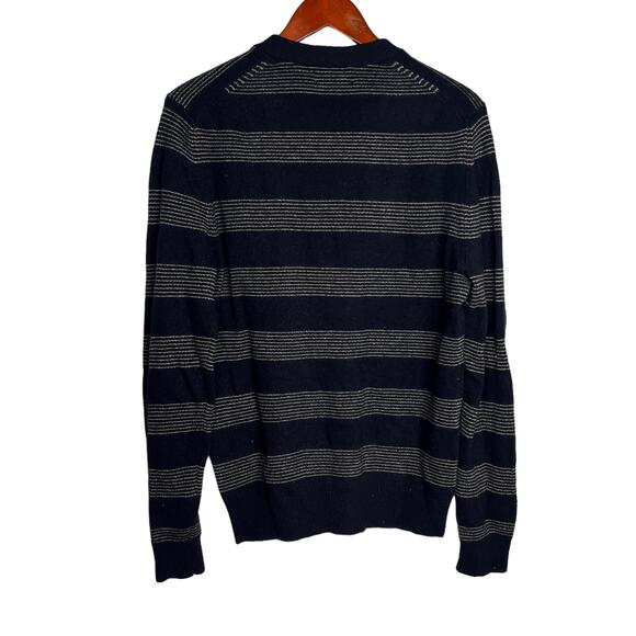 Bonobos‎ merino wool sweater striped blue medium - Picture 3 of 4